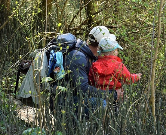 Marcher en pleine conscience en famille