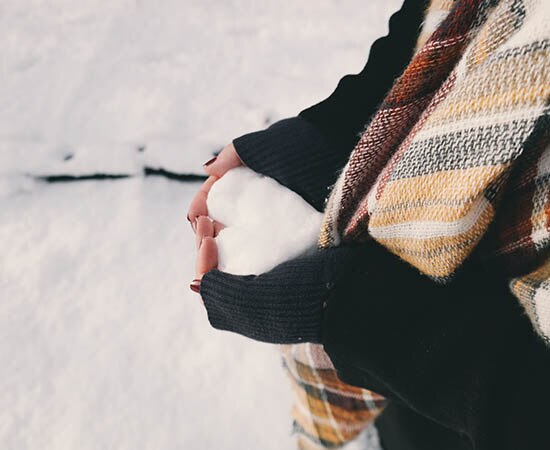 Ein Herz aus Schnee