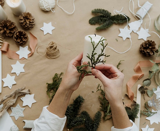 Décoration de Noël naturelle fait maison