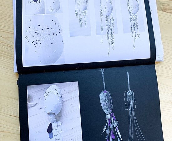 Croquis du projet « Éclore », Delphine Costier