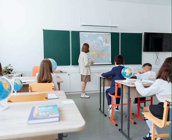 Unterricht im Klassenzimmer 
