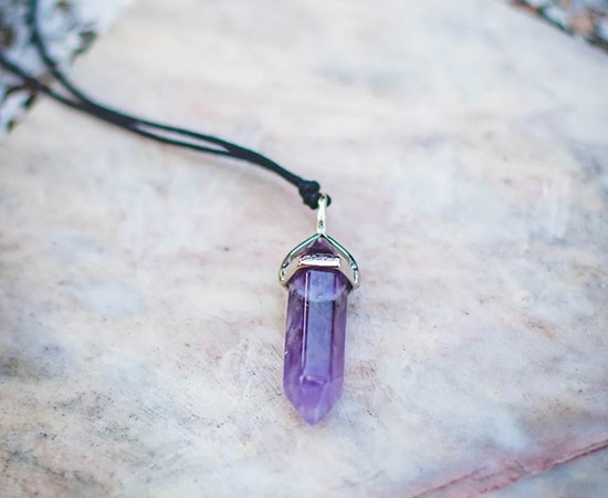 Amethyst als Halsschmuck 
