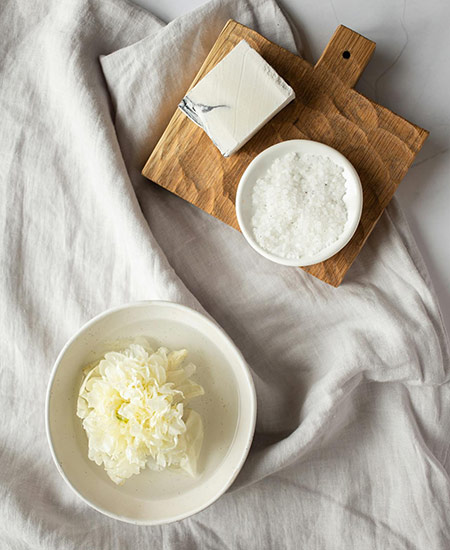 Ingrédients pour les cosmétiques naturels faits maison 