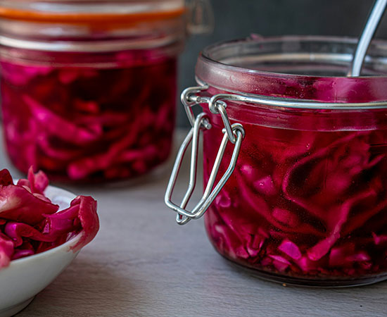 jar with vegetables
