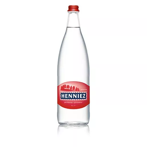 Flasche HENNIEZ prickelnd 100cl Glas