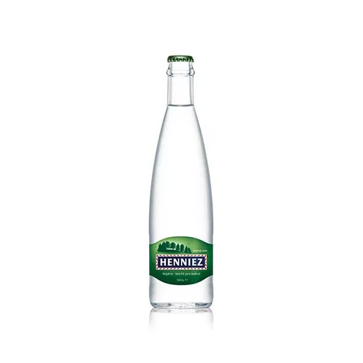 Bouteille d'eau HENNIEZ légère 50cl en verre