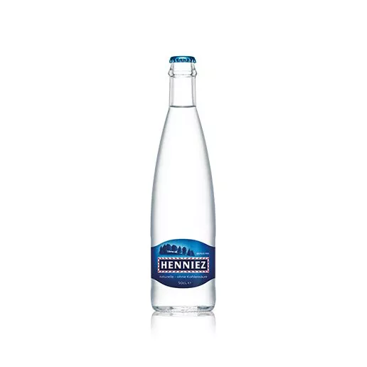 Bouteille d'eau HENNIEZ naturelle 50cl en verre