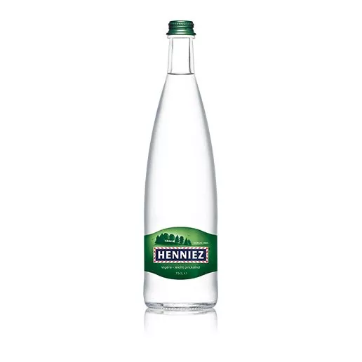 Bouteille d'eau HENNIEZ légère 75cl en verre