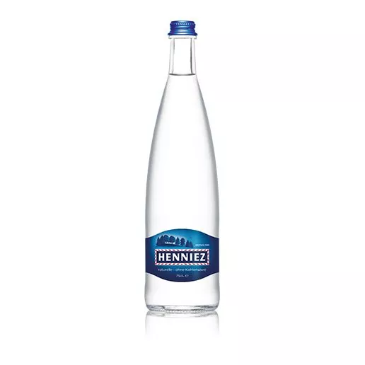Bouteille d'eau HENNIEZ naturelle 75cl en verre