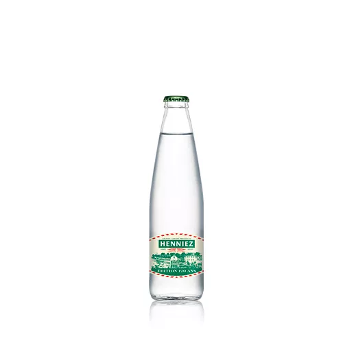 Bouteille d'eau HENNIEZ légère 33cl en verre