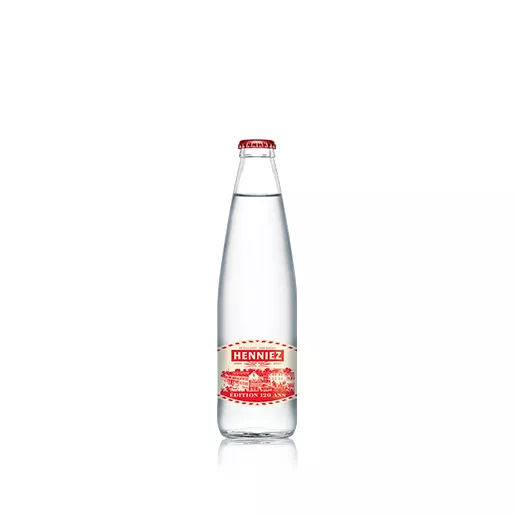 Bouteille d'eau HENNIEZ pétillante 33cl en verre