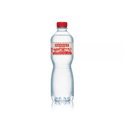 Bouteille d'eau HENNIEZ pétillante en PET 50cl