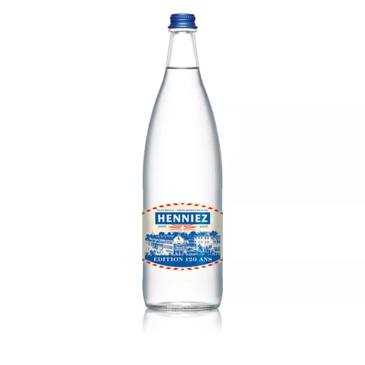 Bouteille d'eau HENNIEZ naturelle 100cl en verre