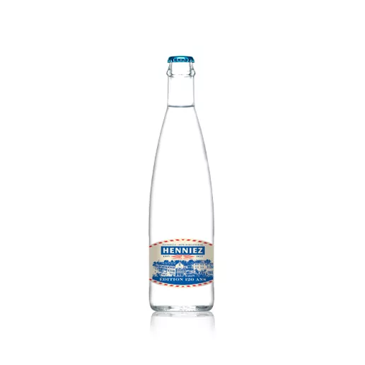 Bouteille d'eau HENNIEZ naturelle 50cl en verre