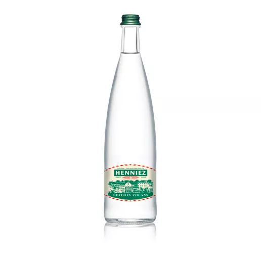Bouteille d'eau HENNIEZ légère 75cl en verre