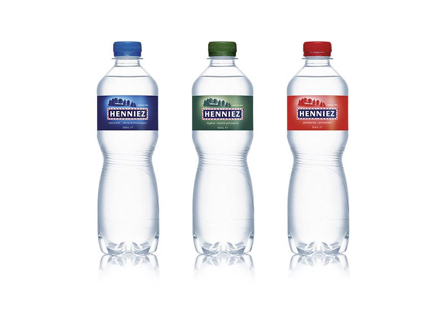 Bouteilles d'eau minérale HENNIEZ PET 50cl
