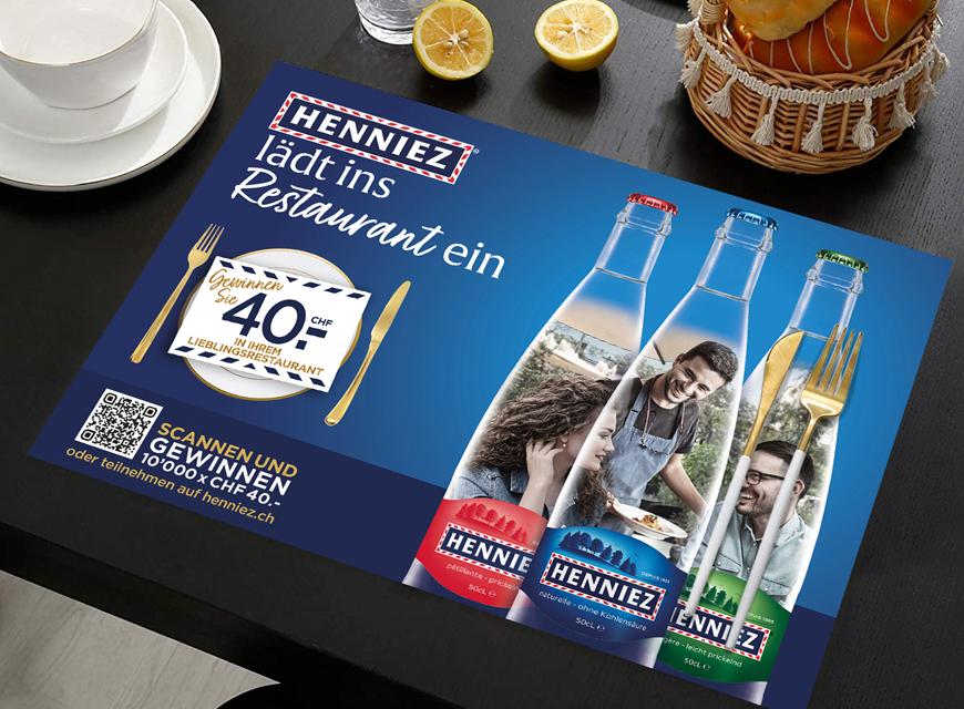 HENNIEZ LÄDT INS RESTAURANT EIN 
