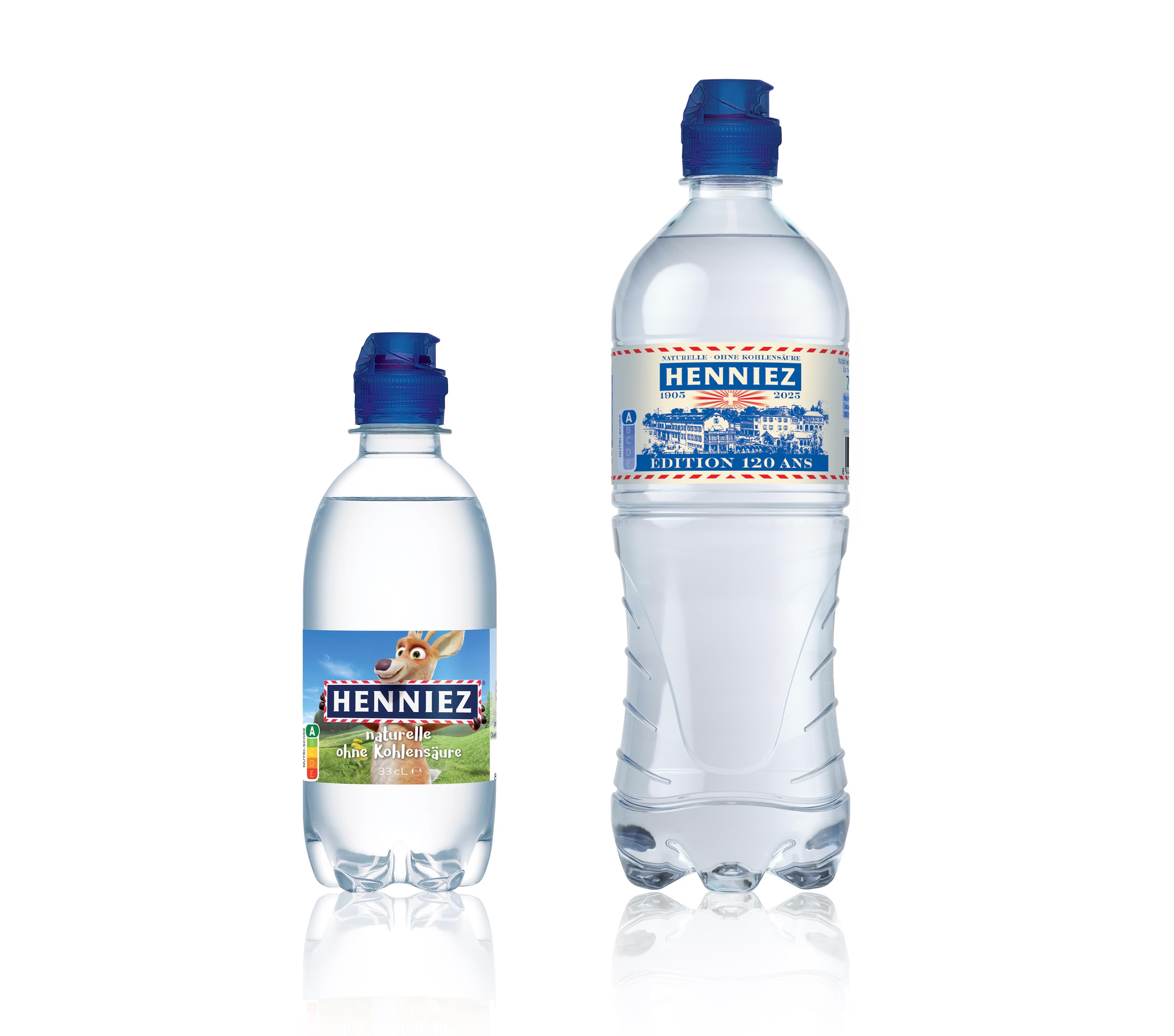 Mineralwasserflaschen HENNIEZ SPORTSCAP