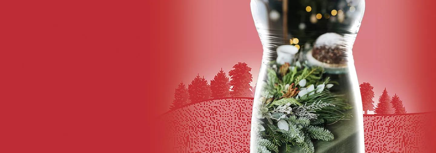 Couronne faite de diverses branches vertes